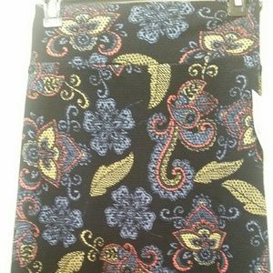 LuLaRoe Cassie pencil skirt - sz 3XL / navy print